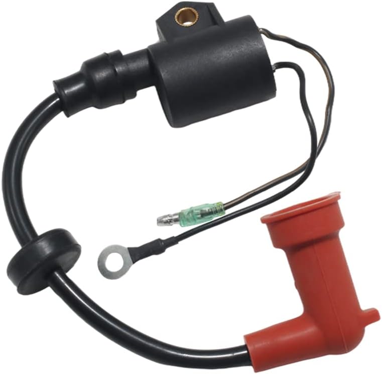 Ignition Coil 61N-85570-00 61N-85570-10 Ignition Coil for Yamaha 1994-2012 20HP 20, 1994-2016 25HP 25, 1998-2012 30HP 30