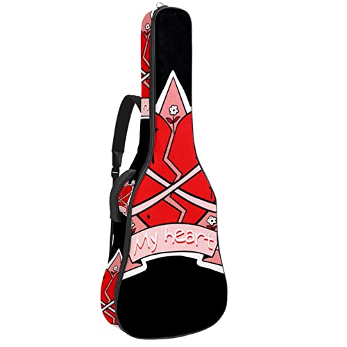 Housse imperméable pour guitare acoustique avec double bandoulière et poche Motif floral, Multicolore 08, 42.9×16.9×4.7… - Les Beatles, Paul McCartney, John Lennon, RIngo Starr, George Harrison Housse imperméable pour guitare acoustique avec double bandoulière et poche Motif floral, Multicolore 08, 42.9x16.9x4.7…