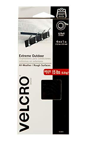 Image of VELCRO Brand - Industrial Strength - Extreme - 1 inch Wide Tape, 4' - Black