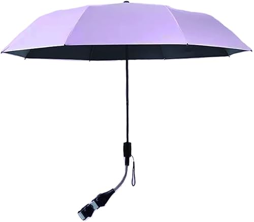 Cochecito para paraguas para bebé, dispositivo de fijación con clip UPF 90+, protección UV, silla de paseo, parasol y accesorio para cochecito