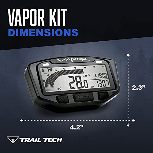 image for Trail Tech 752-117 Vapor Digital Speedometer Tachometer Gauge Kit, 200