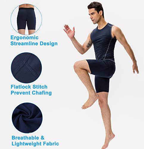 Shorts de compressão masculinos com bolso, elastano, roupa íntima esportiva, curta, seca, corrida, s