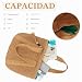 Imagen de EVEOUT Bolso de hombro Paja Tejido Mujer Verano Bohemio Ligero Grande Shopper Bolsos Tote Rafia para Playa Vacaciones Viaje Diario