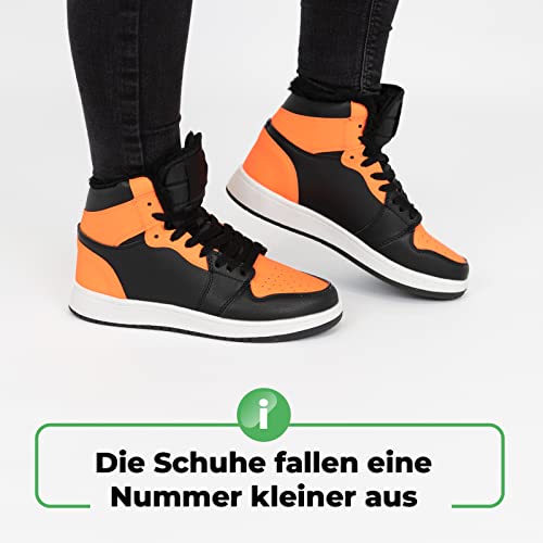 Fusskleidung® Damen Herren Sneaker warm gefütterte Winterschuhe - Image 8