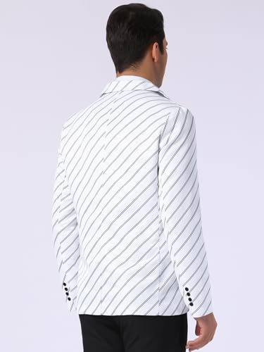 Lars Amadeus Stripe Blazer for Men's Notch Lapel Business Suit Jacket Stripes Sports Coat3