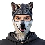 3D Cat-Face Ski Shiesty | Cute Cat Dog Fleece Lined Outdoor Windproof Hood