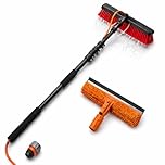 Paul’s Poles 4.6m Water Fed Telescopic Window Cleaning Pole – 2 Essential Accessories Included - Lightweight Extendable Cleaning Pole for Cars, Caravans, Motorhomes, Vans & Solar Panels