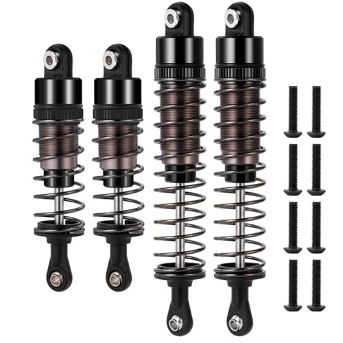 RC�V���b�N Compatible With Tamiya For TT02B DT02 DT03 DF02 1/10RC�J�[�A�b�v�O���[�h�����A�N�Z�T���[�p�[�c�A���~�����I�C���V���b�N�A�u�\�[�o�[(Black)