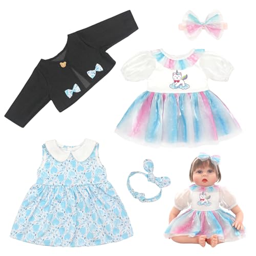Vêtements de poupée 28 pouces 3set de haute qualité avec finitions soignées pour collectionneurs