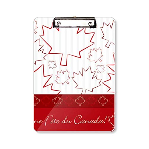 Bloc-notes A4 Maple Leaf cahier de papeterie Canada Day 4 July