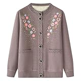 ✿ Design : Cardigan tricoté à manches longues pour femmes avec un design classique à col rond, fermeture à bouton, facile à mettre et à enlever ; Poignets et ourlets côtelés, coupe-vent et chaud ; Deux poches, pratiques et pratiques ; Délicat motif de broderie de fleurs apporte une expérience visuelle unique. Élégant et confortable, simple et intemporel pour les vêtements quotidiens des femmes, vous égayer dans la journée froide.