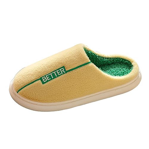 RTPR Pantuflas planas para exteriores/interiores cuatro estaciones lindas zapatillas para el hogar, antideslizantes, tela de temporada FPR, algodón, zapatillas coloridas, zapatos unisex para mujer,