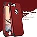 DUDETOP Compatible for iPhone 8 Case,iPhone 7 Case with Tempered Glass Screen Protector,3 Layer Hybrid Heavy Duty Shockproof Anti Slip Full-Body Protective Phone Cover for iPhone 8/7,Red