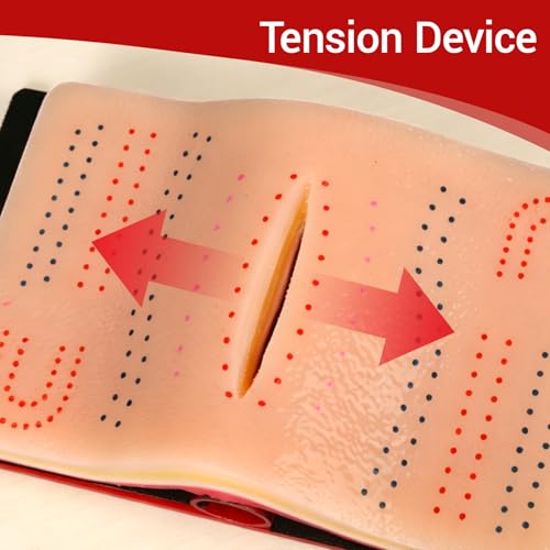 Image of Medarchitect DIY Suture Practice Pad, Marked Suture Pad with Sturdy 5 Layers and Tensioned Arch System for DIY Wounds for Medical and Veterinary Students