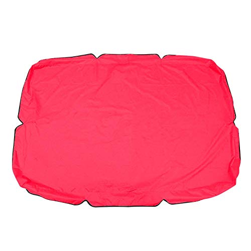 tingtin Replacement Canopy for Swing Seat, Waterproof Sunscreen coated silver Oxford cloth Swinging Canopy, Hammock Top Cover for Garden swing (195 x 125 x 15cm)