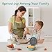 CROWNFUL Mini Waffle Maker, 4
