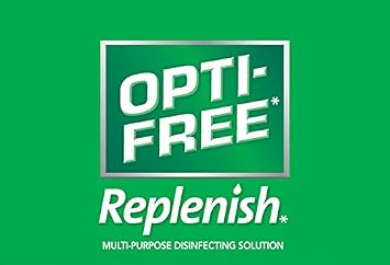 OPTI-FREE Replenish Multi-Purpose Disinfecting Contact Lens Solution, 2 oz (Pack of 6)