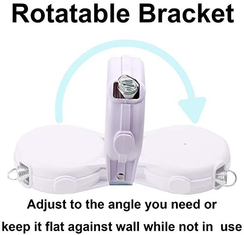 Retractable Clothesline Washing Line 15M Clothes Line Heavy Duty Outdoor Indoor Automatic Drying Rope (Grey)