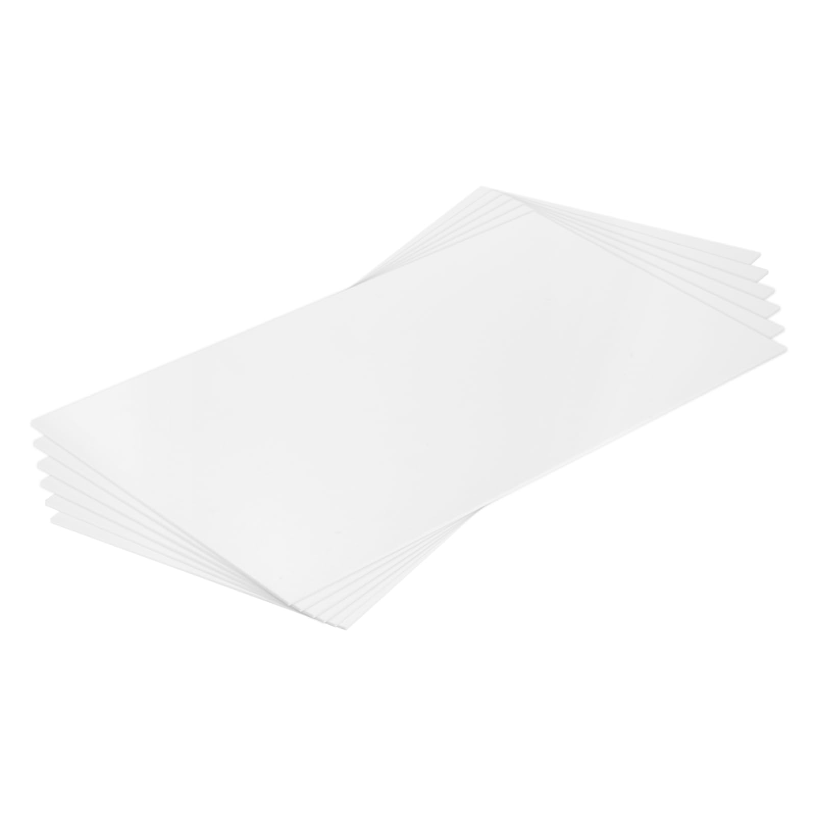 QUARKZMAN Lastra In ABS 24 Pollici X 12 Pollici X 0.08 Pollici Lastre In Stirene ABS Per Modelli Edilizi DIY Artigianato Pannello Bianco 6 Pezzi