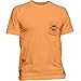 Salt Life Mens First Light Short Sleeve Classic Fit Shirt, Mock Orange, Small
