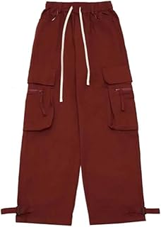 [Kaolee] カーゴパンツ トレッキングパンツ 裏起毛 レディース ロングパンツ ワークパンツ 春 秋 冬 防寒着 ワイドパンツ 無地 ウエストゴム ゆったり 男女兼用 登山 お釣り キャンプ ハイキング バイク アウトドア