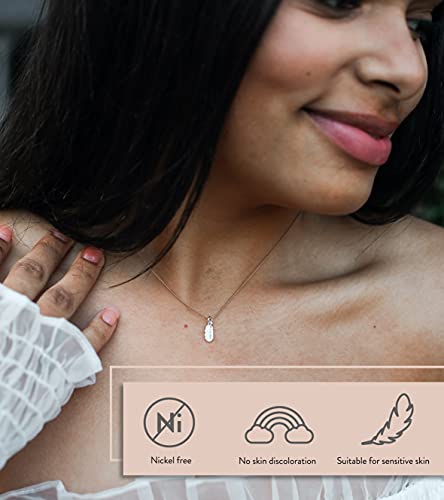 New Moon Silver Necklace - LIGHTNESS/FEATHER4