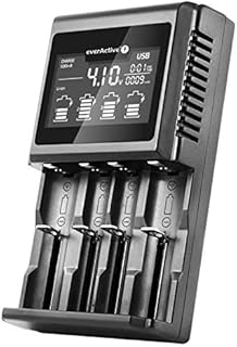 Everactive EVUC4000 Ładowarka Do Akumulatorów, Czarny, Do 4 Akumulatorów