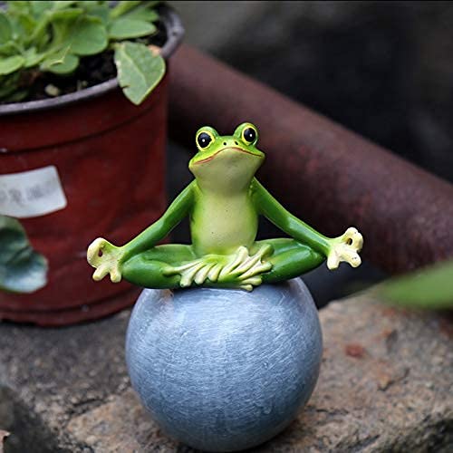 Statue grenouille résine pour embellir votre salon et décorer une fenêtre