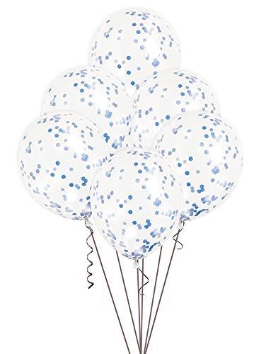 Preisvergleich Produktbild Unique Party 58115 Konfetti Luftballons, Royal Blau