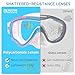 Water Space 2 Packs Swimming Goggles Swim Googles for Kids Toddler Girls Boys Youth 6-14 3-6 4-7, Swimming Goggles with Nose Cover Anti Fog 180°Clear Snorkel Mask No Leak Pool Underwater Goggles