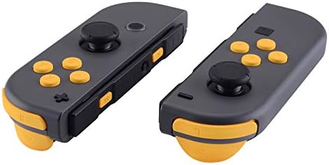 eXtremeRate Chrome Green Glossy Replacement ABXY Direction Keys SR SL L R ZR ZL Trigger Buttons Springs, Full Set Buttons Fix Kits with Tools for Nintendo Switch Joycon & Switch OLED Joy con