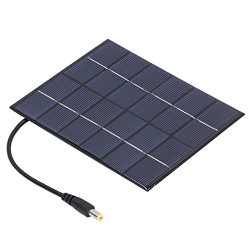 2PCS 2W Painéis Solares Alta Taxa de Conversão de Carregador de Painel Solar DC5521 Saída Recarregáv