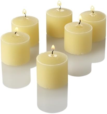 Richland 144 Ivory Votive Candles and 144 Square Votive Holders