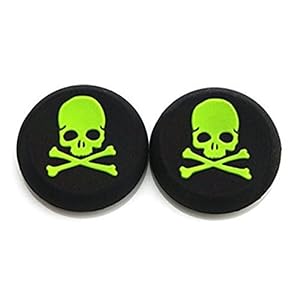 Perfect Part 1 Silikon Joystick-Kappen Weißer Schädel