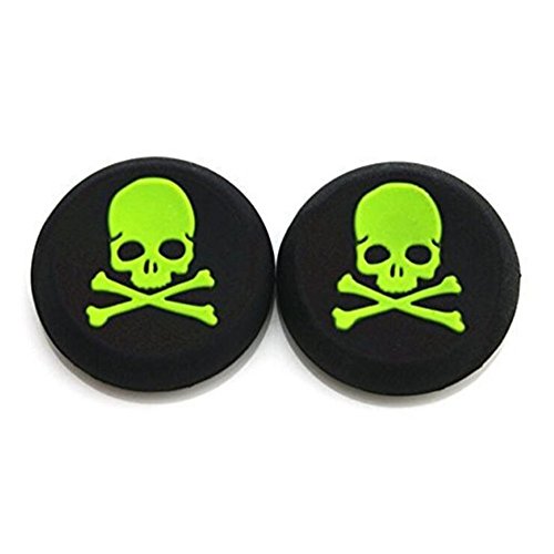 Perfect Part 1 Silikon Joystick-Kappen Weißer Schädel