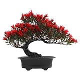 Pianta bonsai: design realistico che ricorda l'erba, con decorazioni naturali, aspetto bellissimo e ornamento da tavolo con fiori artificiali bonsai