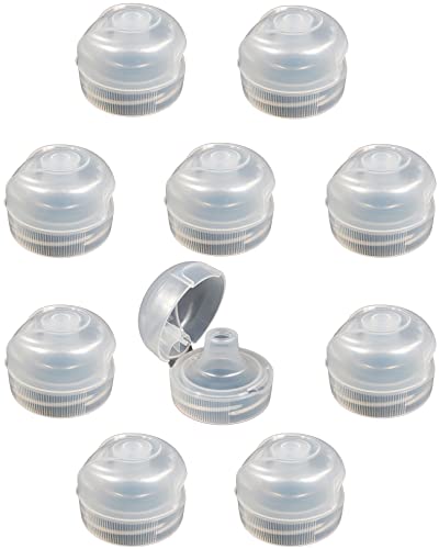 TWaLa 10 x Sportverschluss für Tritan,- u. Polycarbonatflaschen 0,5 + 0,75 + 1 Liter Trinkdeckel Klappdeckel Greiner Flip Top