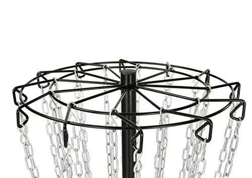 Crown Me Disc Golf Basket Target Include 3 Discs, 24-Chain Portable Metal Golf Goals Baskets #TOP2