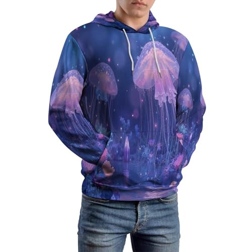 Sweat imprimé 3D avec poches pull chaud manches longues adulte