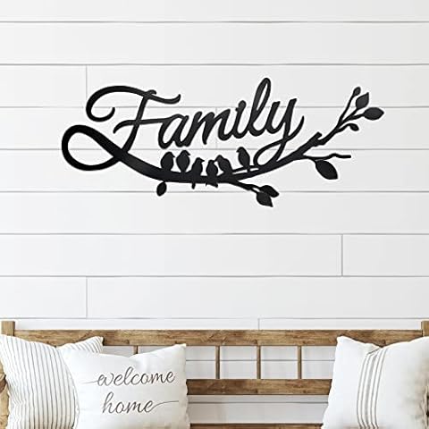 Yulejo Family Wall Decor Metal Sign Cover