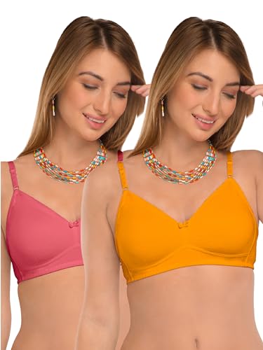 Image of DAISY DEE Women's Girls Cotton Non-Padded Wirefree Seamless Full Coverage Comfortfit Everyday Use T-Shirt Bra - NDSZN