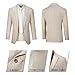 Mens Linen Suits 2 Piece Beach Wedding Blazer Summer Grooms Classic Lightweight Breathable Jacket Pants Beige