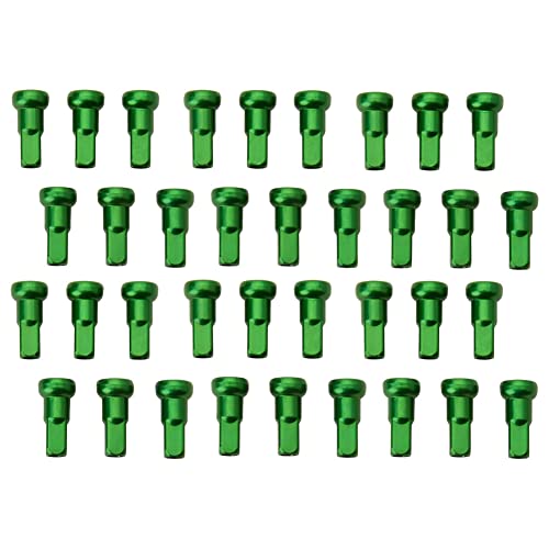 Tusk Impact Wheel Replacement Spoke Nipple Kit Front Green For Honda CRF450R-S 2022-2024
