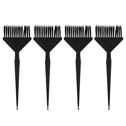 Set 4 Cepillos para Teñir Cabello Color Negro