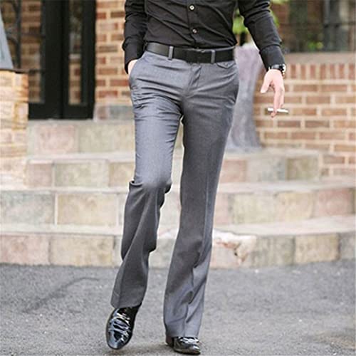 Men's Formal Flared Boot Cut Trousers, Business Leisure Bottom Dance White Formal Suit Pants2