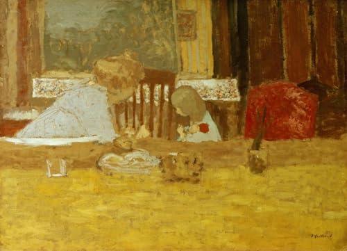 Lienzo decorativo premium de Edouard Vuillard, pintura mural vintage de 60x90cm para hogar