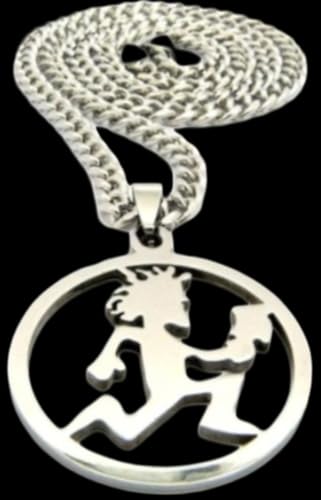 Jugallo Hatchetman Necklace Stainless Steel Hatchetman Pendant Charm High Polished Choose Chain Insane Clown icp necklace hatchetman juggalo jewelry for Women and Men,clown pose merch (Hatcheman 1)3