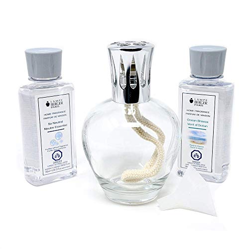 Lampe Berger Lamp Gift Set - Essential Round, Includes Fragrance Ocean Breeze and So Neutral 180ml / 6.08 fl.oz.