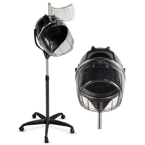 TASALON Hooded Hair Dryer Stand with Wheels