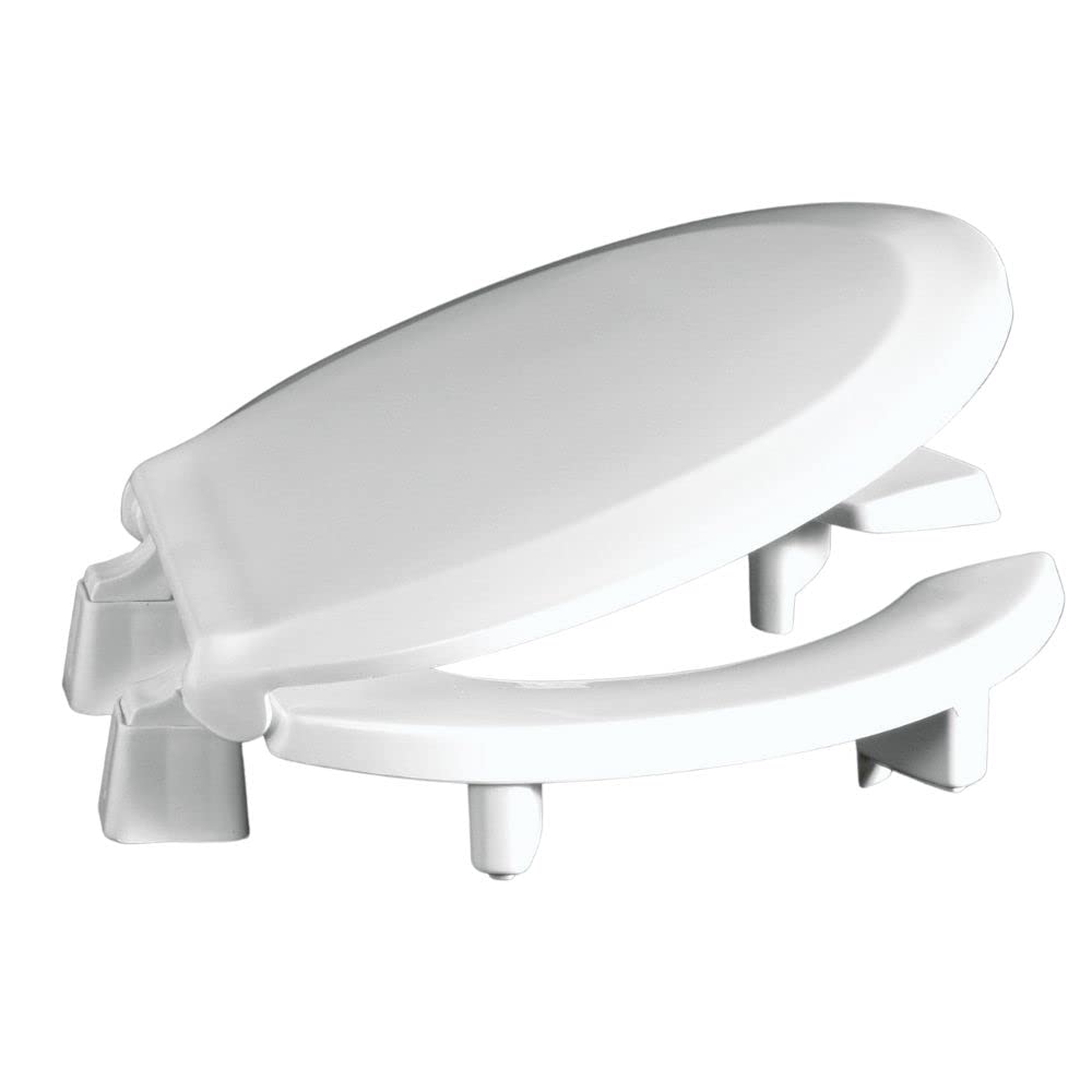 Centoco White 3L460sts-001 Plastic Round Toilet Seat With Open Front,